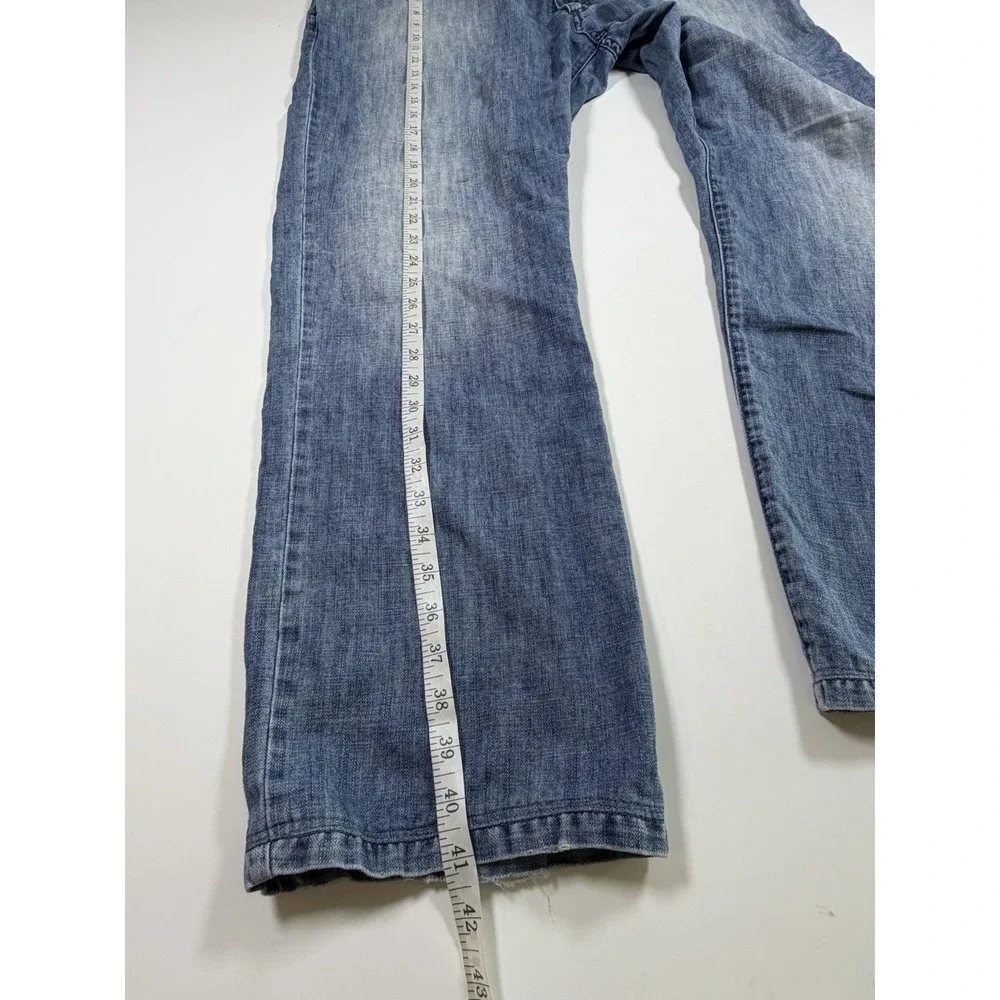 Zegna Sport Jeans Mens  Blue Straight 5 Pocket Denim Project 307 Size 42in
